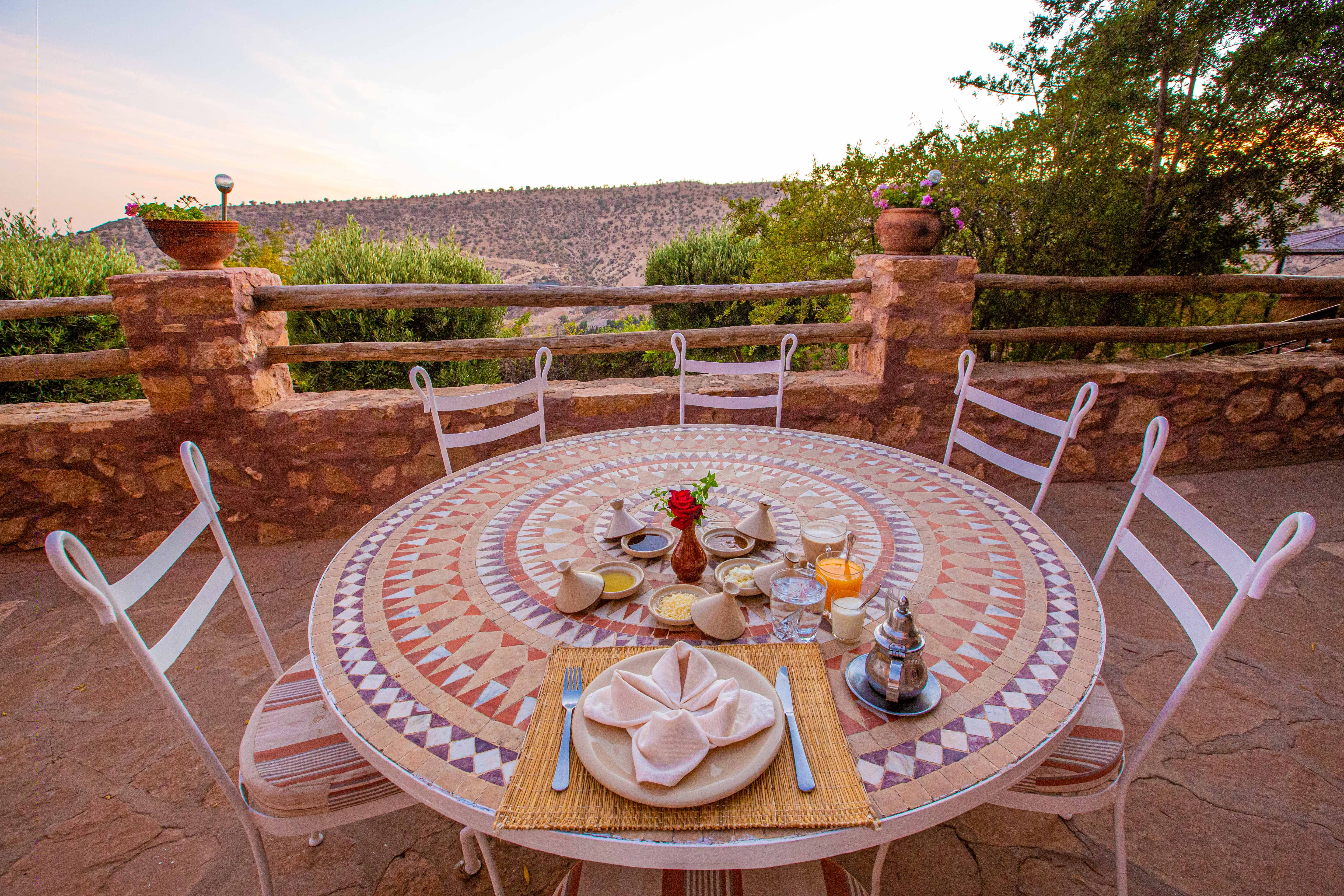 Petit déjeuner à Atlas Kasbah