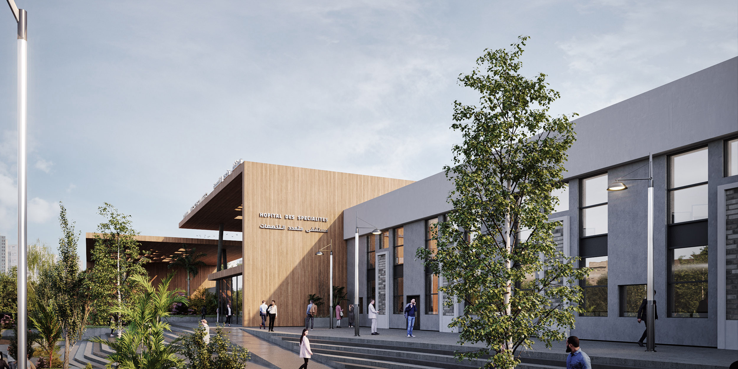 Centre Hospitalier Provincial Fès-Meknès — projet de concours — MAJAZ Architecture + JHK Architectes